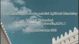 Cara Membuat Footnote dengan Aplikasi Mendeley