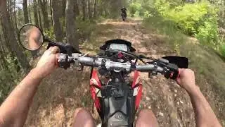 v2 450cc Aprilia rxv  Enduro ride