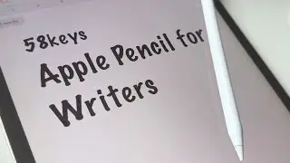 No drawing, just writing with the Apple Pencil