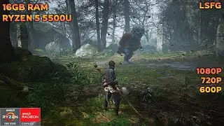 RYZEN 5 5500U SMASHES BLACK MYTH WUKONG - 16GB RAM - LSFG
