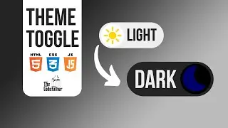 Light/Dark Theme Toggle with HTML CSS and JavaScript