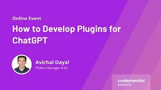 How to Develop Plugins for ChatGPT | Avichal Dayal | Product Manager at Jio