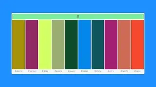 Color Palette Generator Using JS
