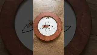Back an embroidery hoop and frame! #embroiderytutorial