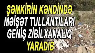 ŞƏMKİRİN KƏNDİNDƏ MƏİŞƏT TULLANTILARI GENİŞ ZİBİLXANALIQ YARADIB.