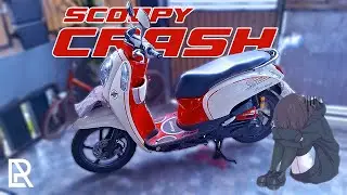 Honda Scoopy fi hancur geeessss.. Rungkad gessss!