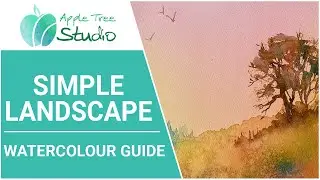 How to Paint a Simple Watercolour Landscape | Watercolour Wash Techniques