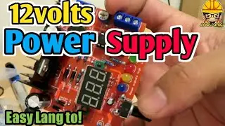 Paano Gumawa ng 12volts Power Supply 