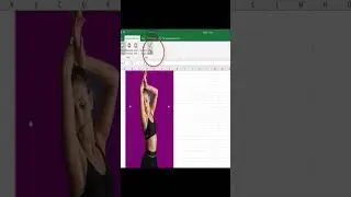 Replace the BG of a photo with MS Excel. 