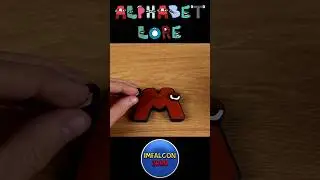 Creating M | Alphabet Lore with clay/paint 