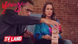 Game On!! JENGA Battle w/ Peter Hermann & Miriam Shor ♟️ Younger | TV Land