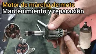 Como reparar un arranque de moto (CARBONES)