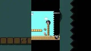 Be Brave and Get Up Close! Super Mario Maker Wii U #supermariomaker #shorts #wiiu #nintendo