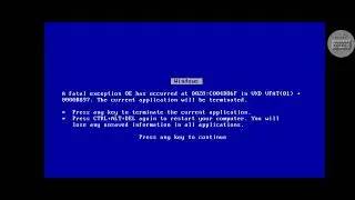 Windows 98 BSOD 7617