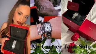 CARTIER Unboxing - My Cartier Tank Solo Watch- (Birthday Gift)