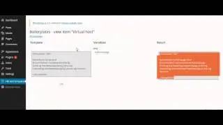 TextTemplate WordPress plugin - create apache virtual host