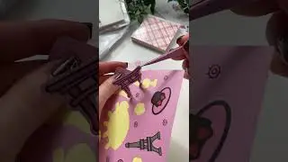 mini journal asmr 🌸- cherry blossom theme ✨ #asmr #scrapbooking