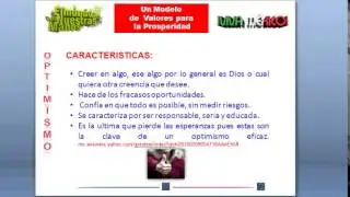 VALOR DEL OPTIMISMO: CONSTRUYENDO UNA SOCIEDAD DE VALORES
