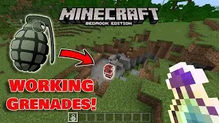 How to Make Grenades in Minecraft | Bedrock Command Block Tutorial