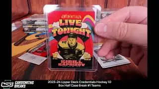 2023-24 Upper Deck Credentials Hockey 10 Box Half Case Break #1