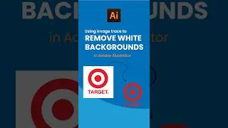 Remove white backgrounds using image trace in #adobeillustrator