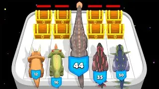 DINOSAUR BATTLE: Merge & Fight - Dino Merge Run Master (Max Level) Merge Battles, Merge Dinosaurs