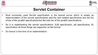 Servlet Container and structure of Web Application