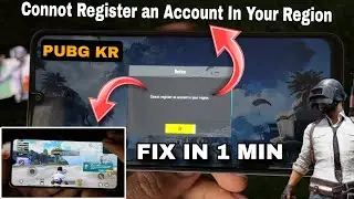 Connot Register an Account in Your Region PUBG KR Problem Fix || PUBG KR LOGIN PROBLEM
