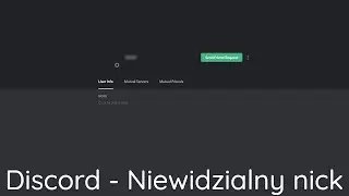 Przezroczysty nick i avatar na discordzie