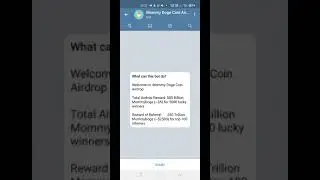 CLAIM 500B MOMMUY DOGE TOKEN FREE !!! JOIN FAST