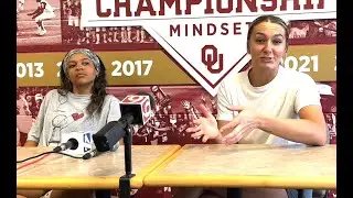 Oklahoma Softball: Kinzie Hansen, Rylie Boone press conference (pre-Bedlam)