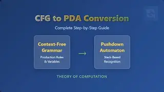 CFG to PDA Conversion: Easy Explanation for Beginners!