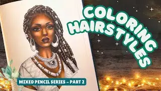 Colored Pencil Tutorial | Christine Karron's Wondrous Folk | Shading for Hair