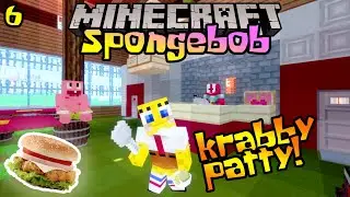 HARI PERTAMA SPONGEBOB BEKERJA DI KRUSTY KRAB! 🍔🤣 - Minecraft Spongebob : S1EP6