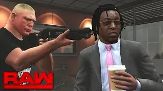 WWE RAW 2K17 Story - Brock Lesnar Intimidates The GM 💥 | 02/06/17 (WWE GTA MODS)