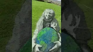 Earth day Land Art - Vote Climate #voteclimate #earthday #landart #holdingtheearthinourhands