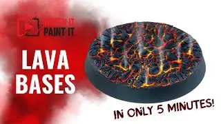 How to paint lava bases for miniatures : New and Updated Tutorial!