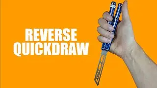 Butterfly Knife Tricks for Beginners #12.1 (Reverse Quickdraw)