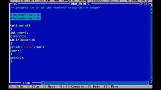 Print table using while loop in C Programming Language By Rajesh Sir
