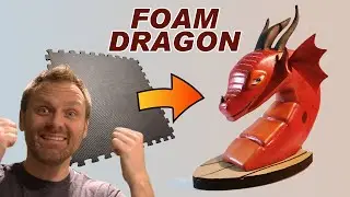 EVA Foam Dragon Sculpture | Foam Mat sculpting