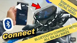 How To Connect 2024 Bajaj Pulsar NS 200 & N160 With Bluetooth Using Mobile|| Full detail video ||