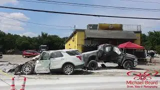 06-16-2024 Fort Worth, TX - 7 injured, 2 critically in E Rosedale accident