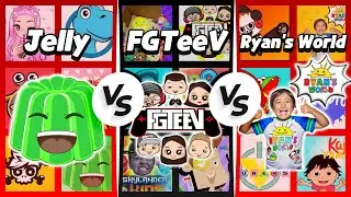 FGTeeV Team Vs Ryan's World Team Vs Jelly Team - SubCount [2012 - 2026]