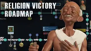 Civ 6 Religion | Stonehenge Strategy - Gandhi Gameplay on Deity | Part 2