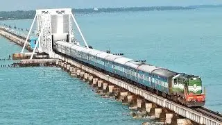 India's MOST DANGEROUS Rail BRIDGE PAMBAN Rameswaram. 