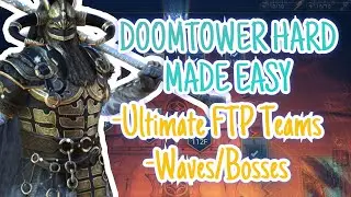 Doomtower HARD Free To Play Teams! Minimal Books/Masteries and Simple Builds! | Raid: Shadow Legends