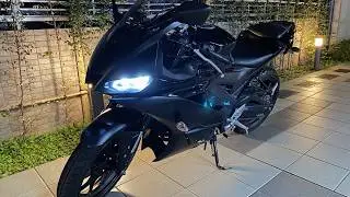 Riding the YZF-R25 on the highway late at night! ｜Exuast Sounds [YZF-R25]