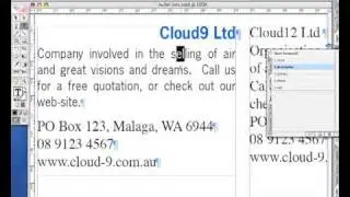 Adobe InDesign CS2 - Nested and Next Styles