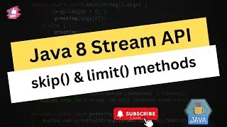 Skip and Limit methods in Stream API in java 8 features //Easy Learning Channel