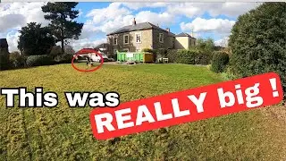 Scarifying A GIGANTIC, MONSTER Lawn!